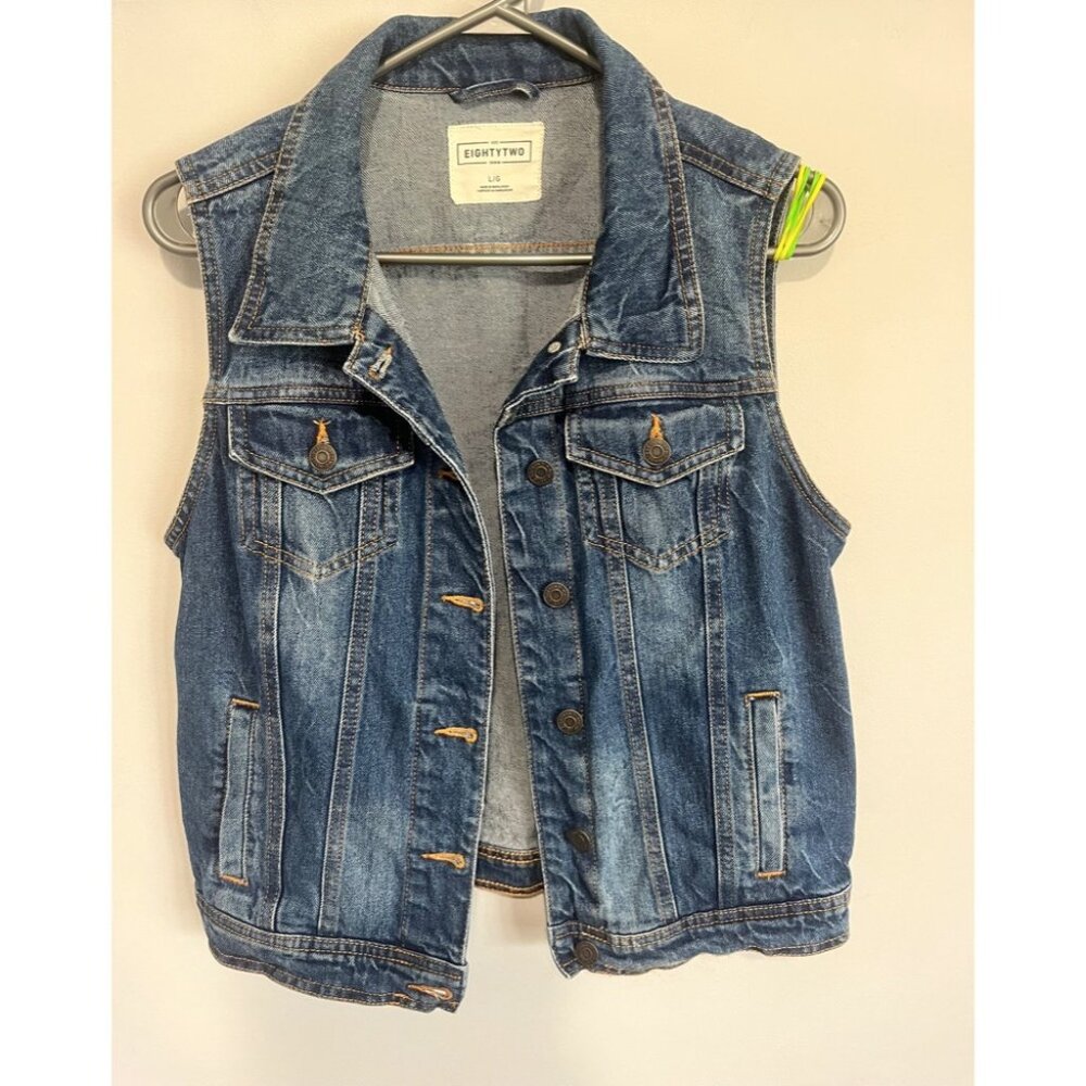 Ardene Blue Denim Vest - Picture 7 of 14